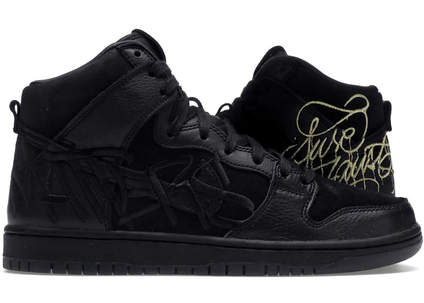 Nike Sb Dunk High Faust Black Gold Special Box