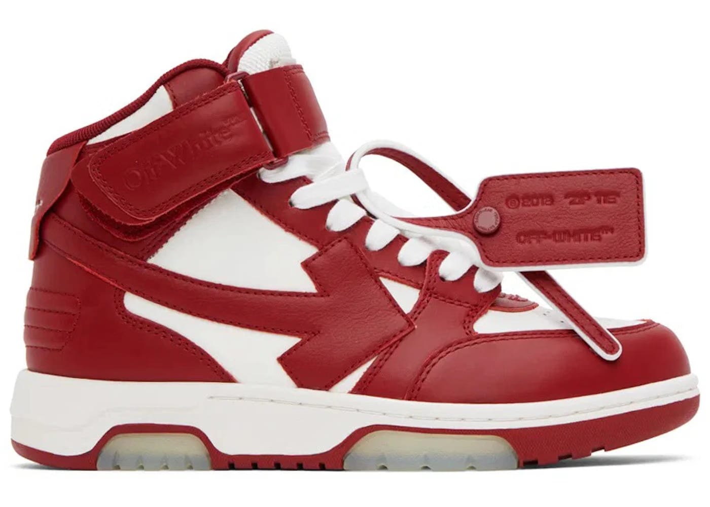 Off-White Out Of Office Ooo Mid White Red Womens