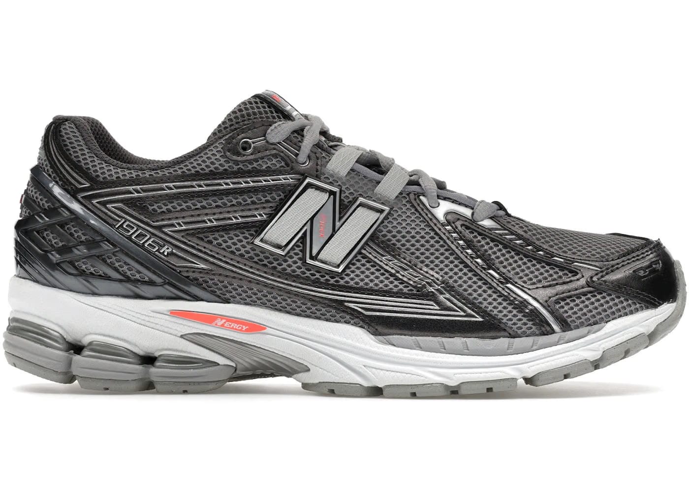 New Balance 1906R Black Metallic Urgent Red Slate