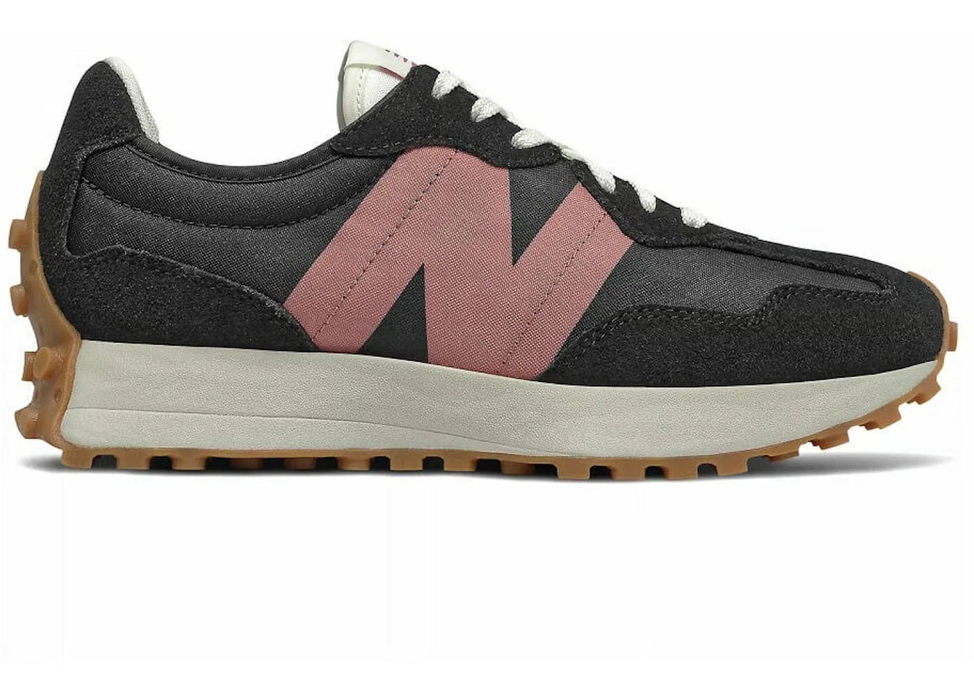 New Balance 327 Black Pink Gum Womens