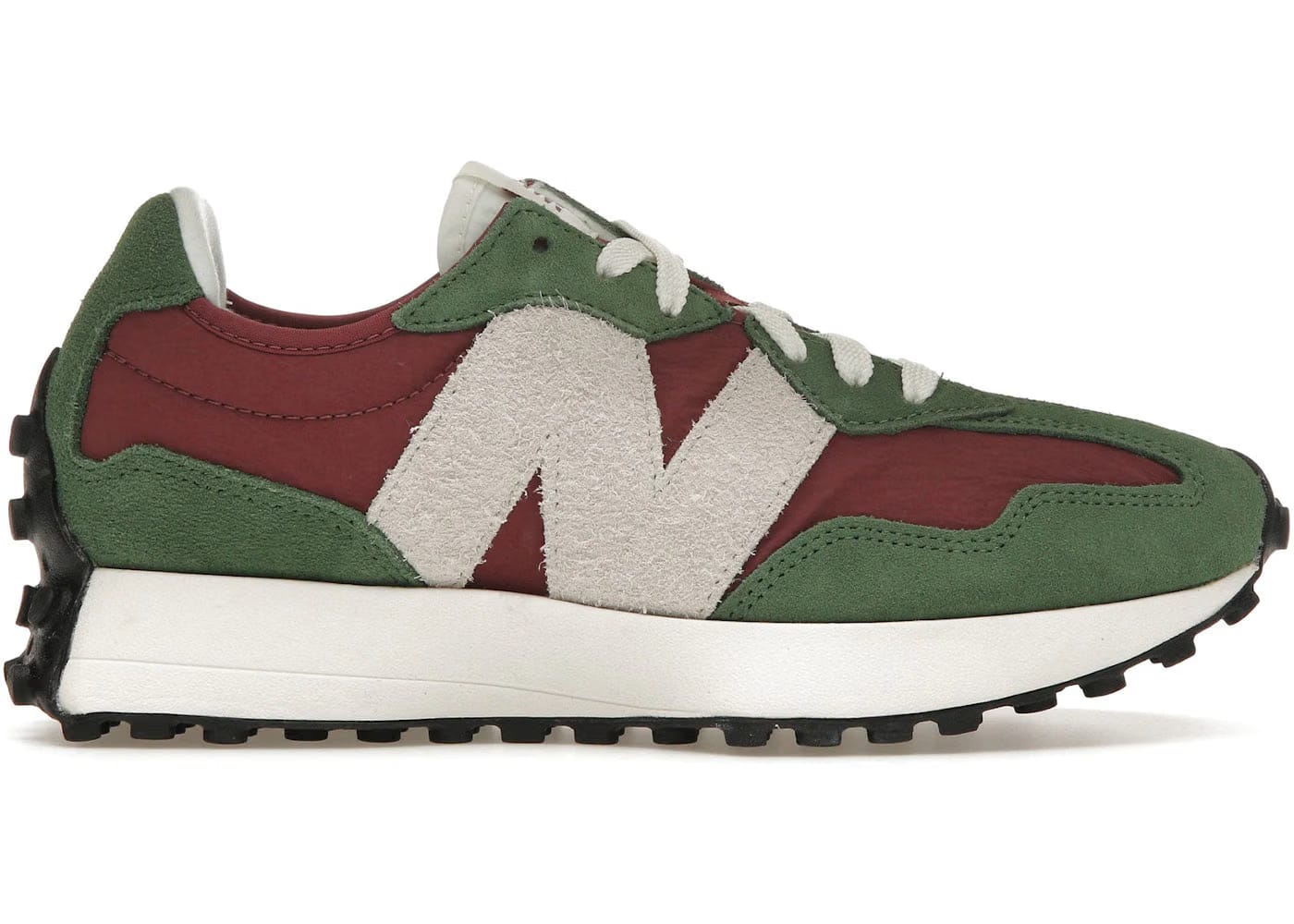 New Balance 327 Dark Green Red