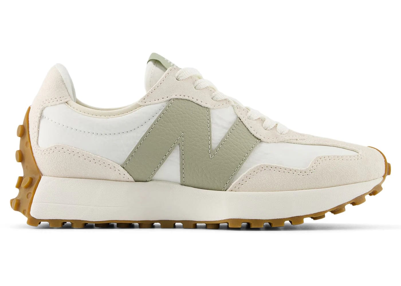 New Balance 327 Linen Sea Salt Olivine Womens
