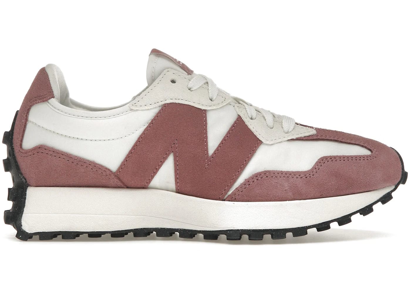 New Balance 327 Pink White Suede Womens