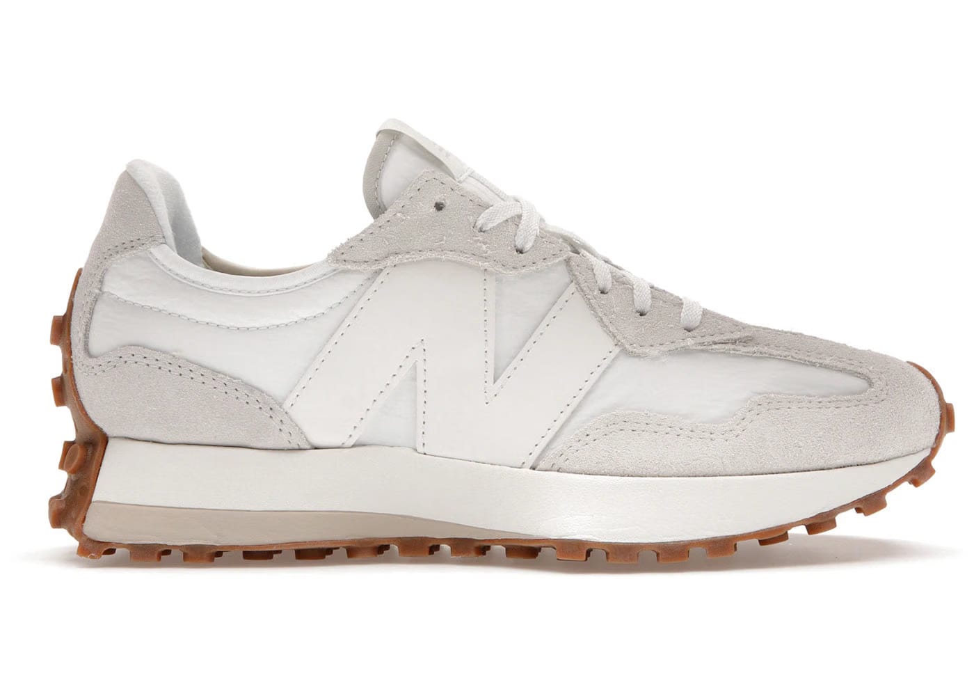 New Balance 327 White Beige Gum Womens