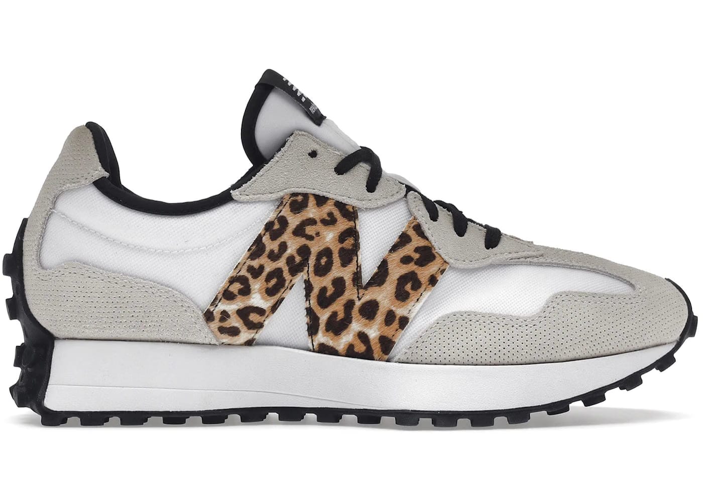 New Balance 327 White Leopard Womens