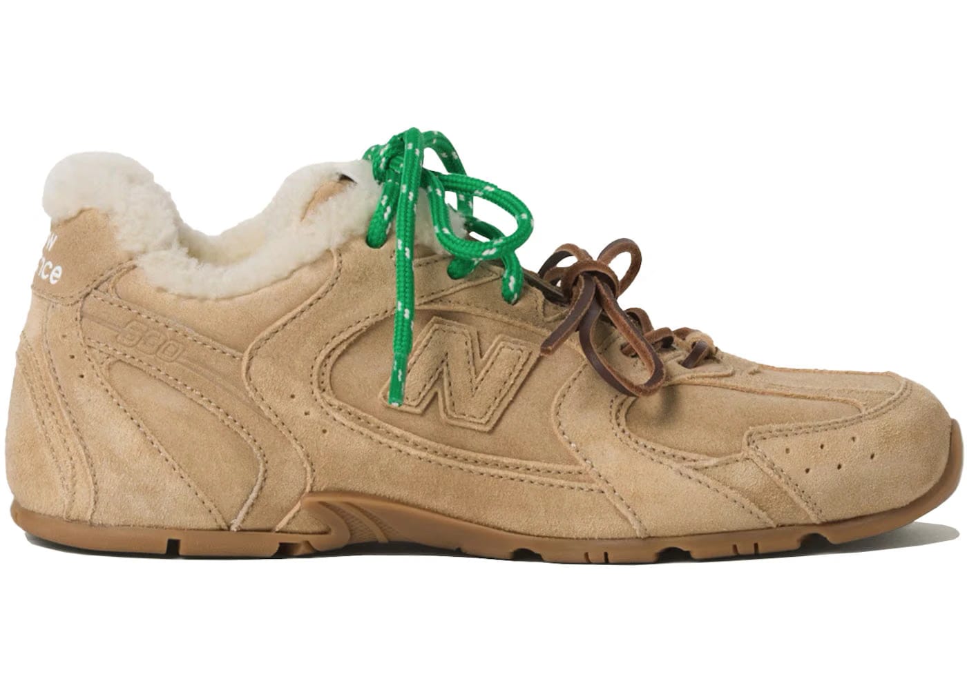 New Balance 530 Sl Miu Miu Ecru Shearling Womens
