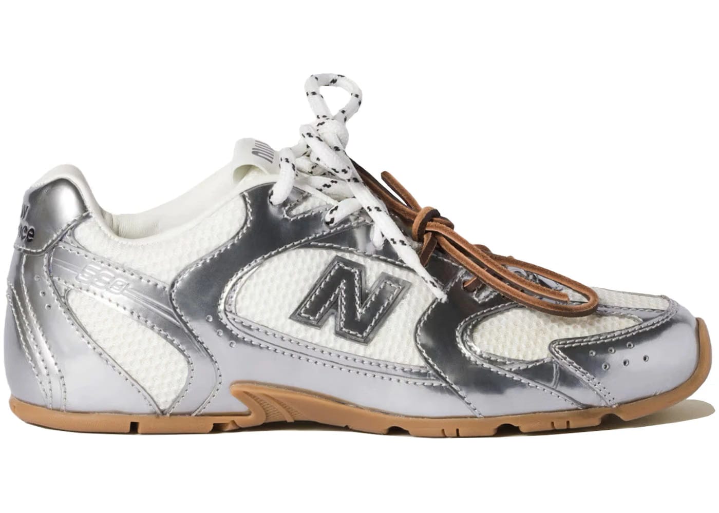 New Balance 530 Sl Miu Miu Metallic Silver Womens
