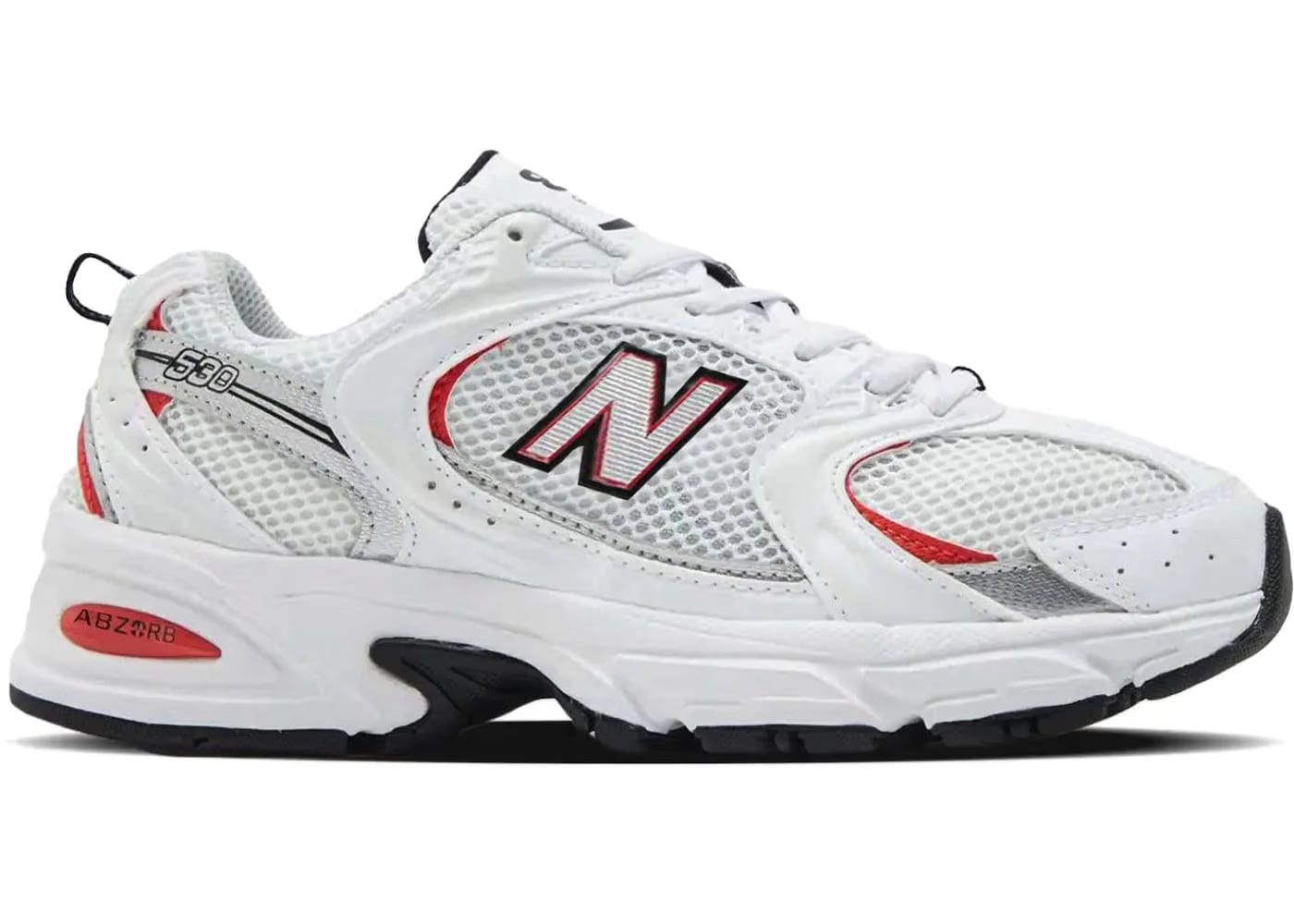New Balance 530 White Blast Red