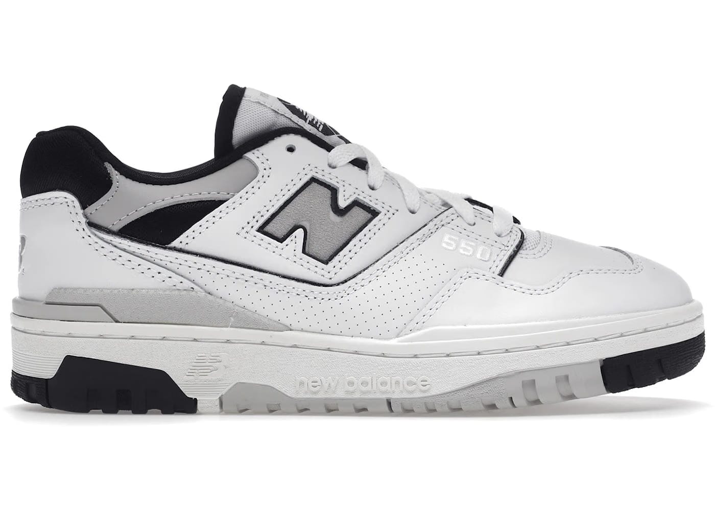 New Balance 550 White Black Grey Womens