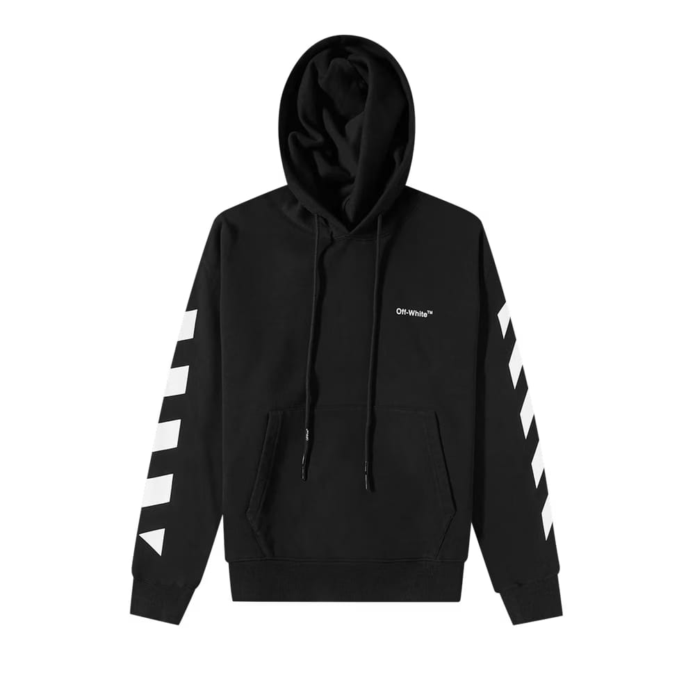 Off-White Diag Helvetica Over Hoodie Black/White