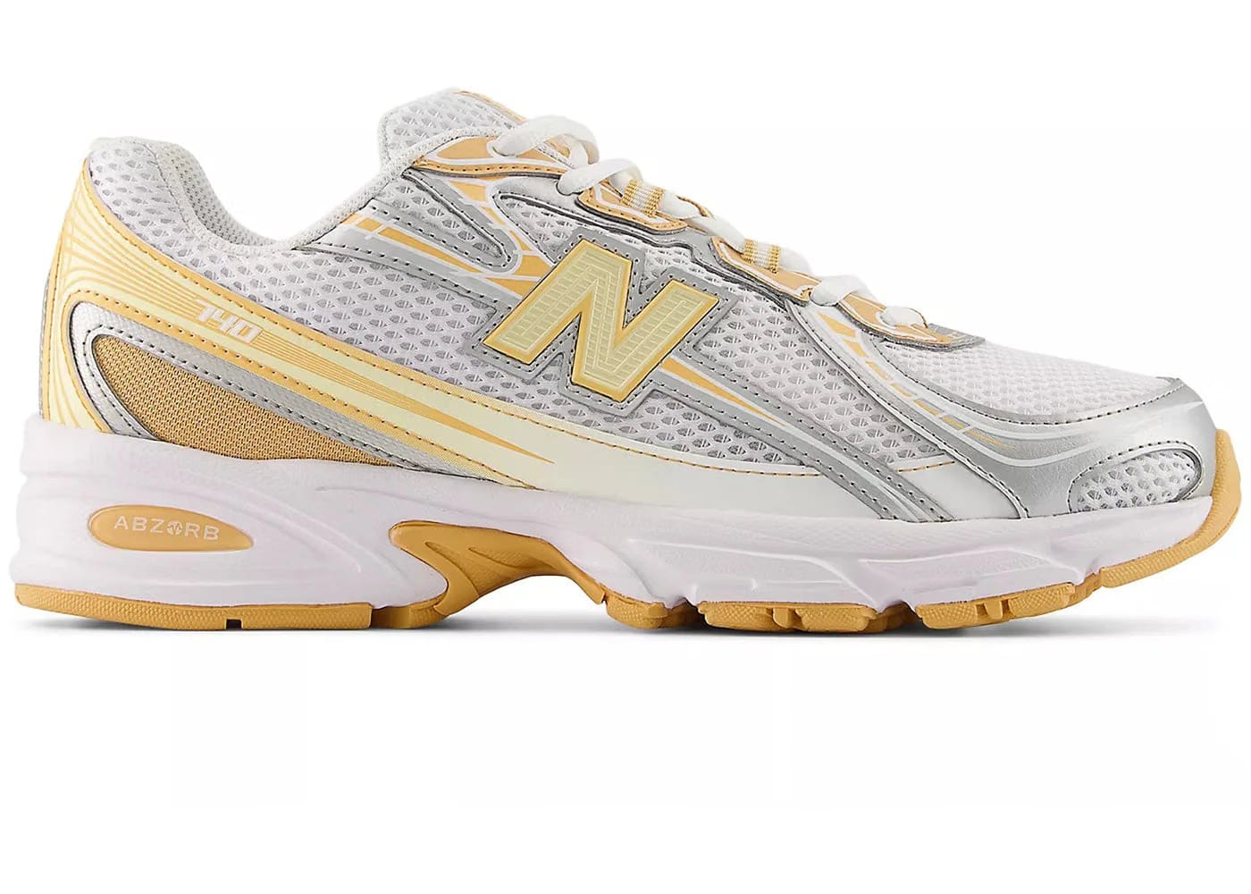 New Balance 740 White Indoor Court Ash Wood