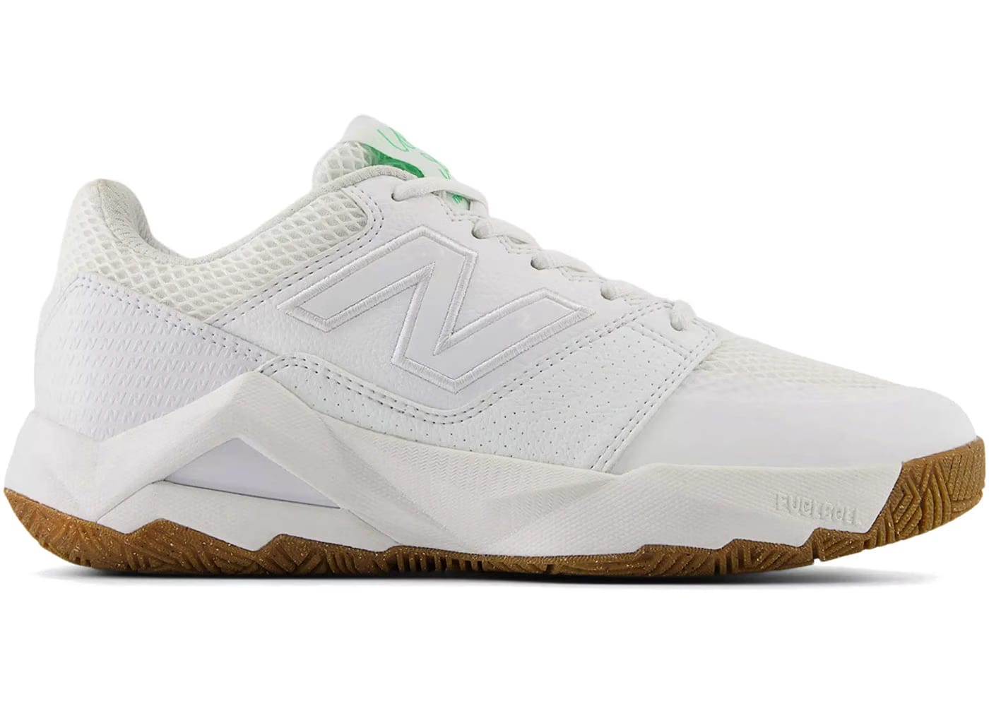 New Balance Coco Delray White Green Apple Womens