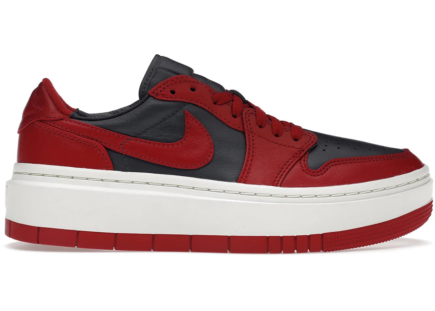 Jordan 1 Elevate Low Dark Grey Varsity Red Womens