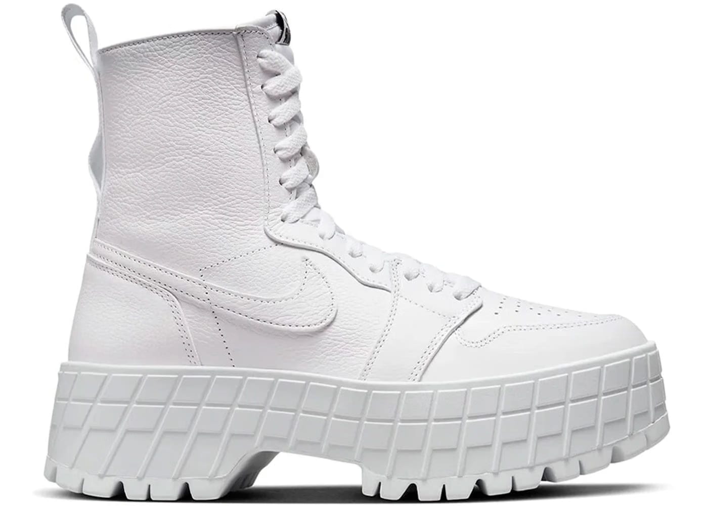 Jordan 1 High Brooklyn Triple White Womens