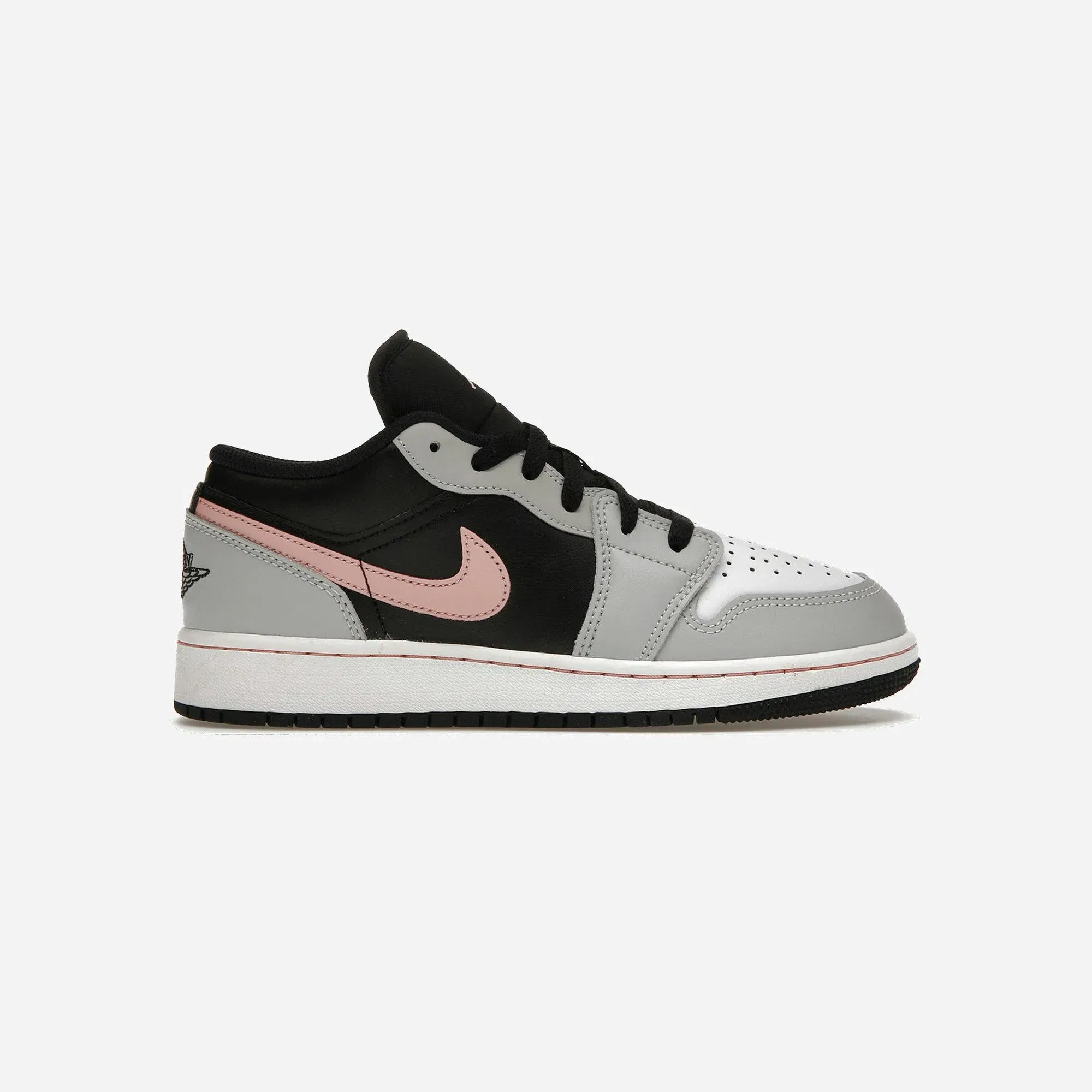 Jordan 1 Low Black Grey Pink Gs