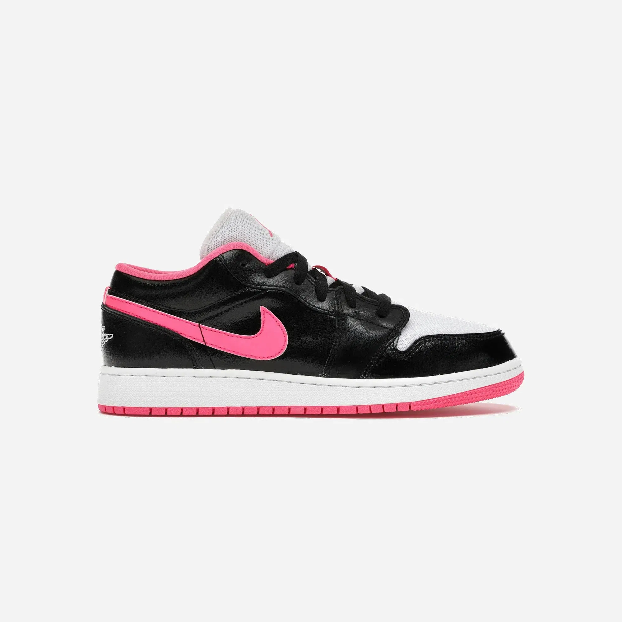 Jordan 1 Low Black White Hyper Pink Gs