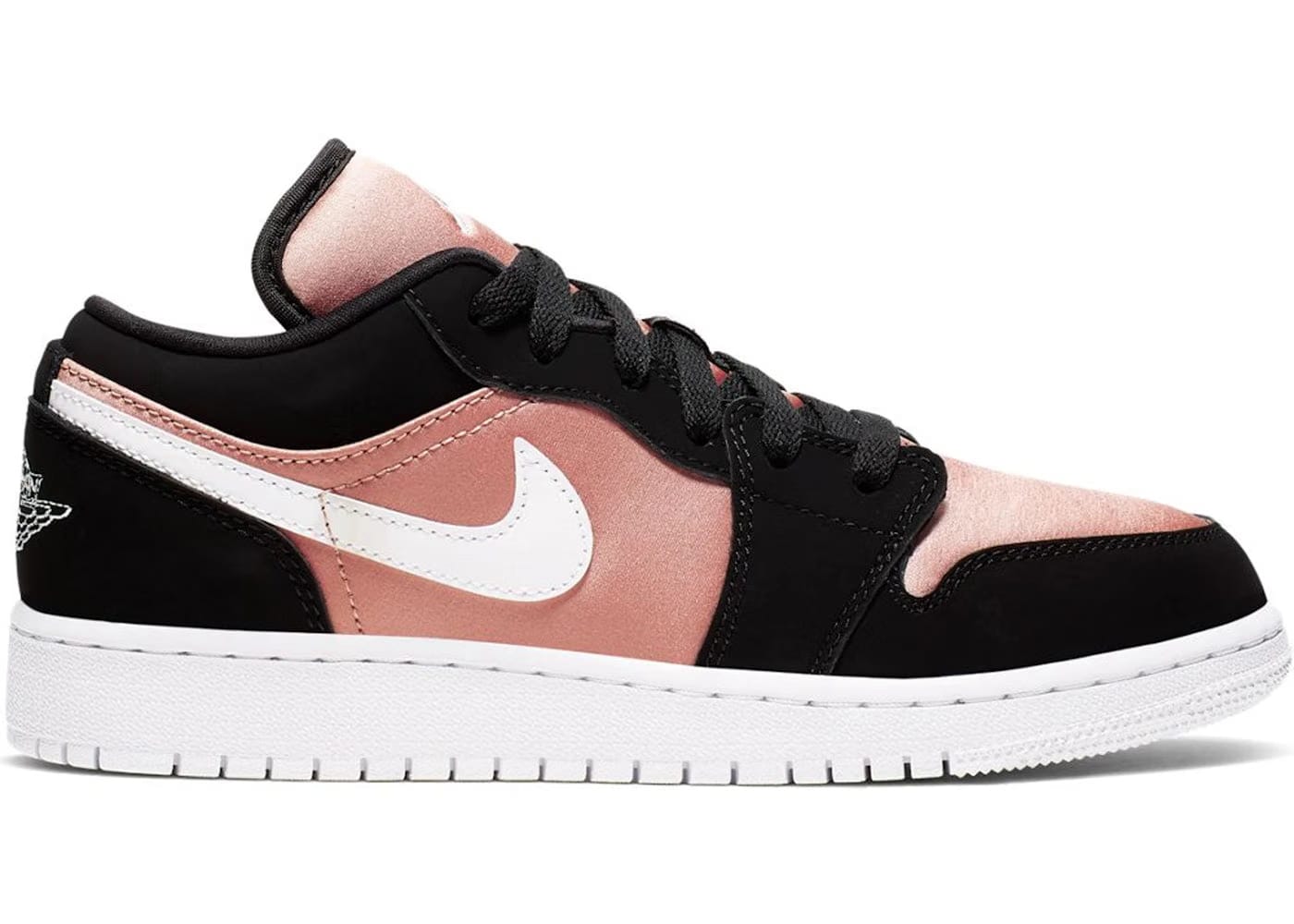 Jordan 1 Low Black White Rose Gold Gs