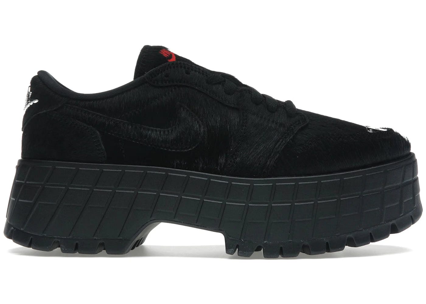 Jordan 1 Low Brooklyn Black Gym Red Womens