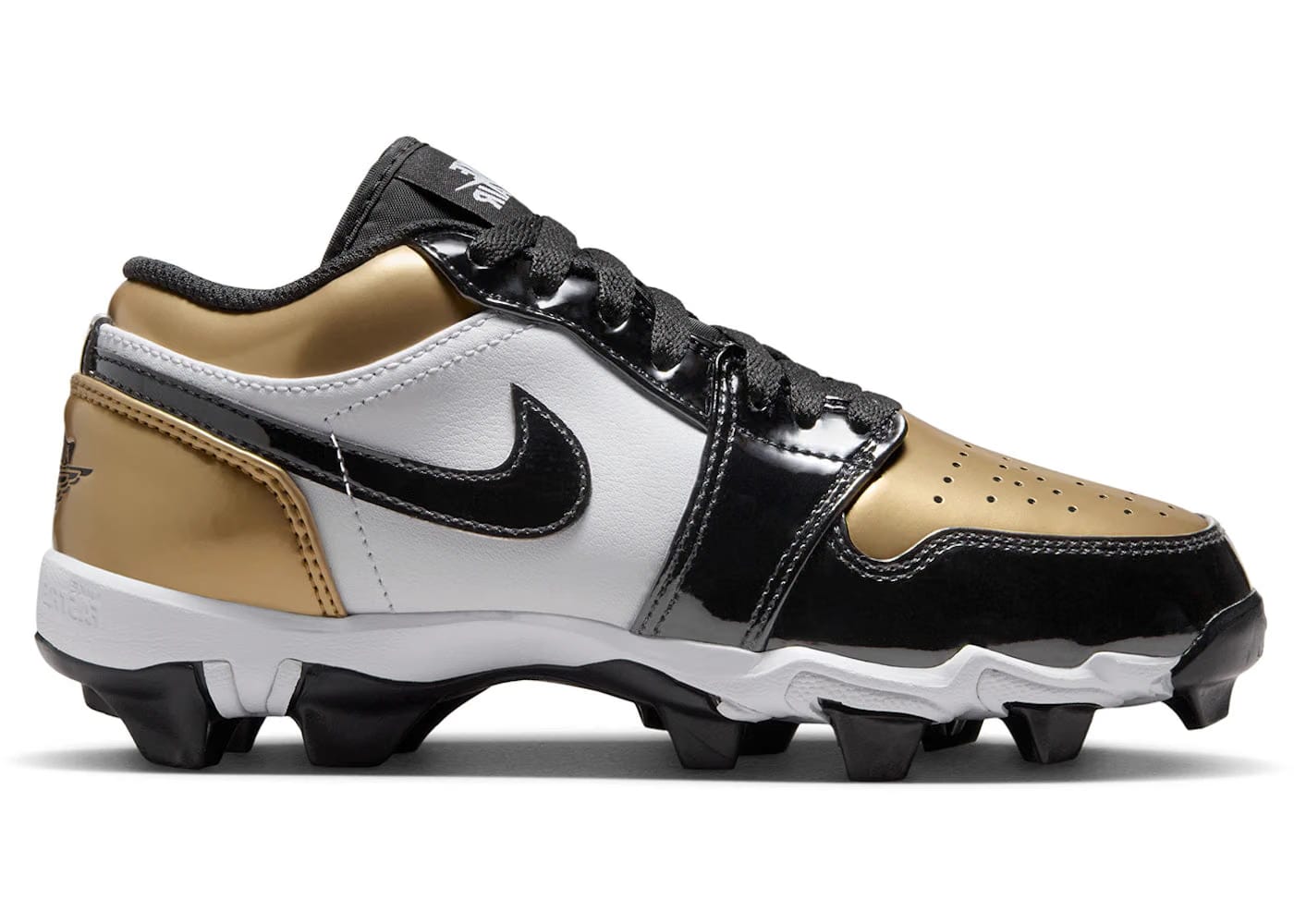 Jordan 1 Low Cleat Patent Gold Toe Gs