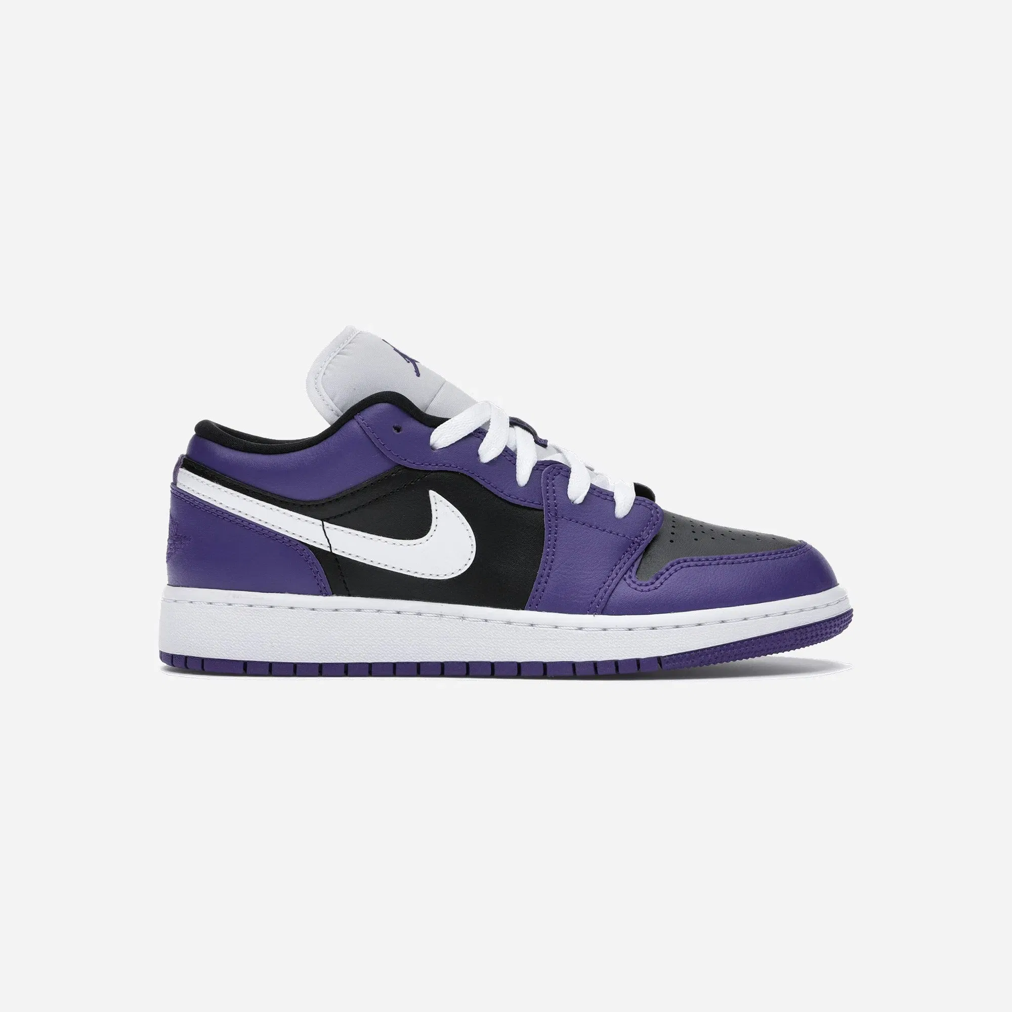 Jordan 1 Low Court Purple Black Gs