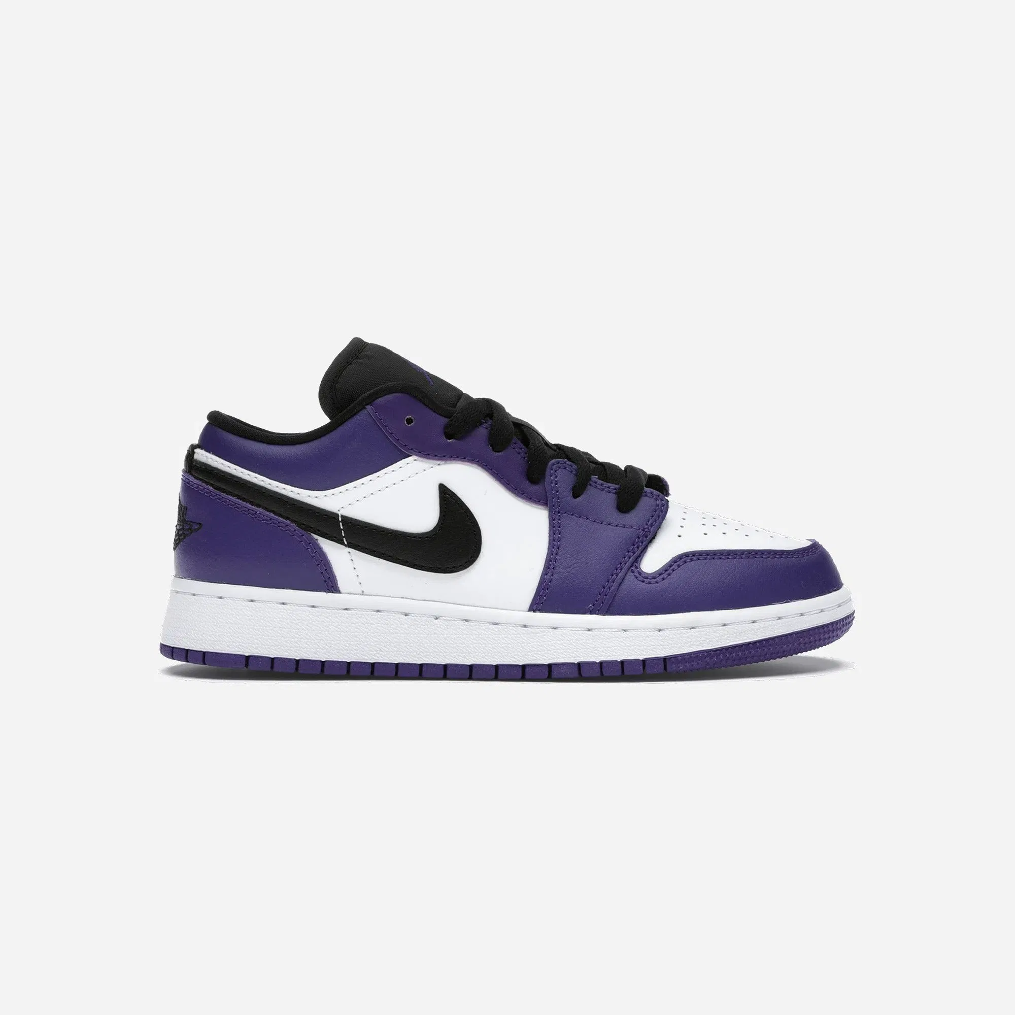 Jordan 1 Low Court Purple White Gs