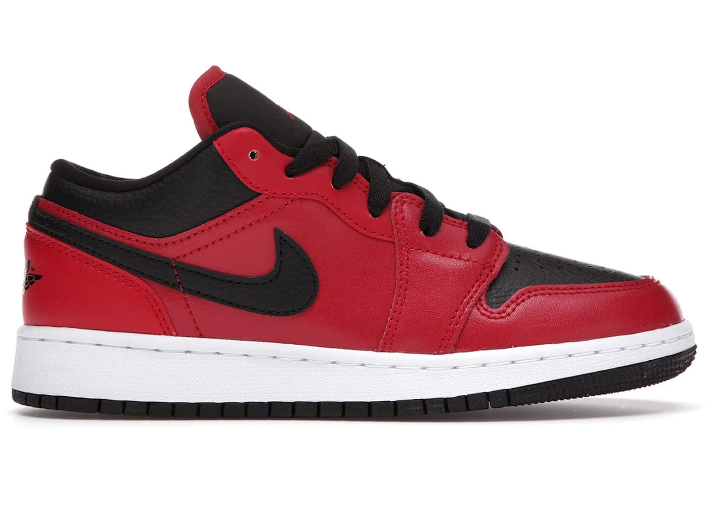 Jordan 1 Low Gym Red Black Pebbled Gs