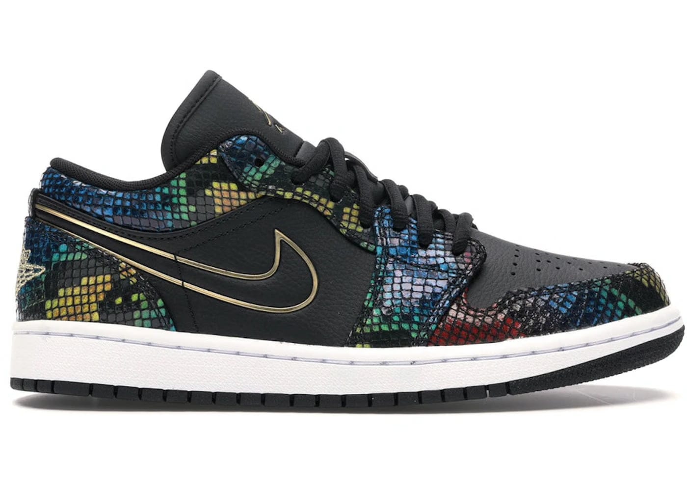 Jordan 1 Low Multicolor Snakeskin 2020 Womens