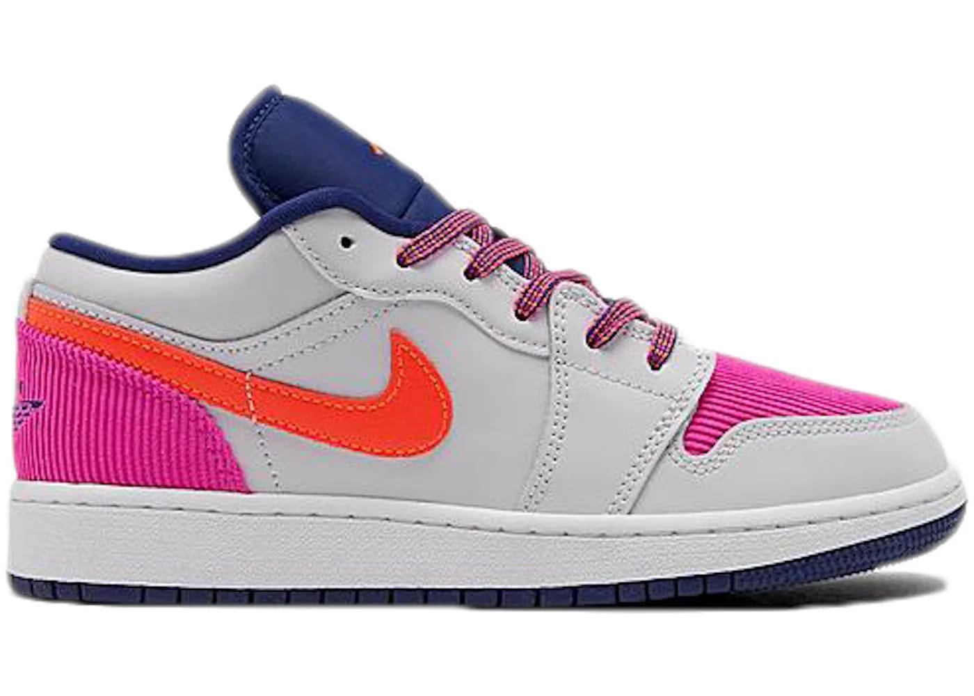 Jordan 1 Low Pink Corduroy Gs