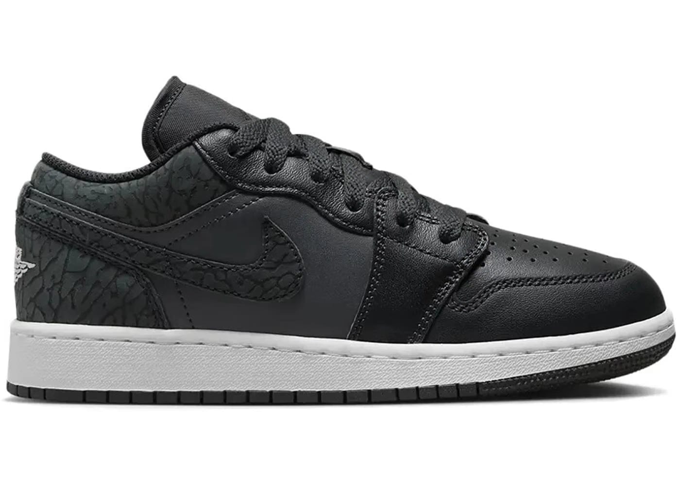Jordan 1 Low Se Black Elephant Gs