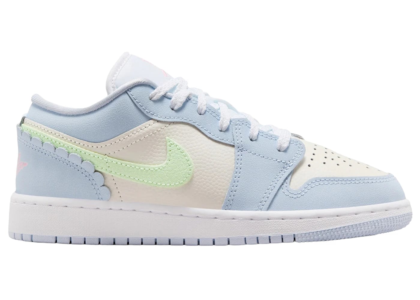 Jordan 1 Low Se Half Blue Sail Vapor Green Gs
