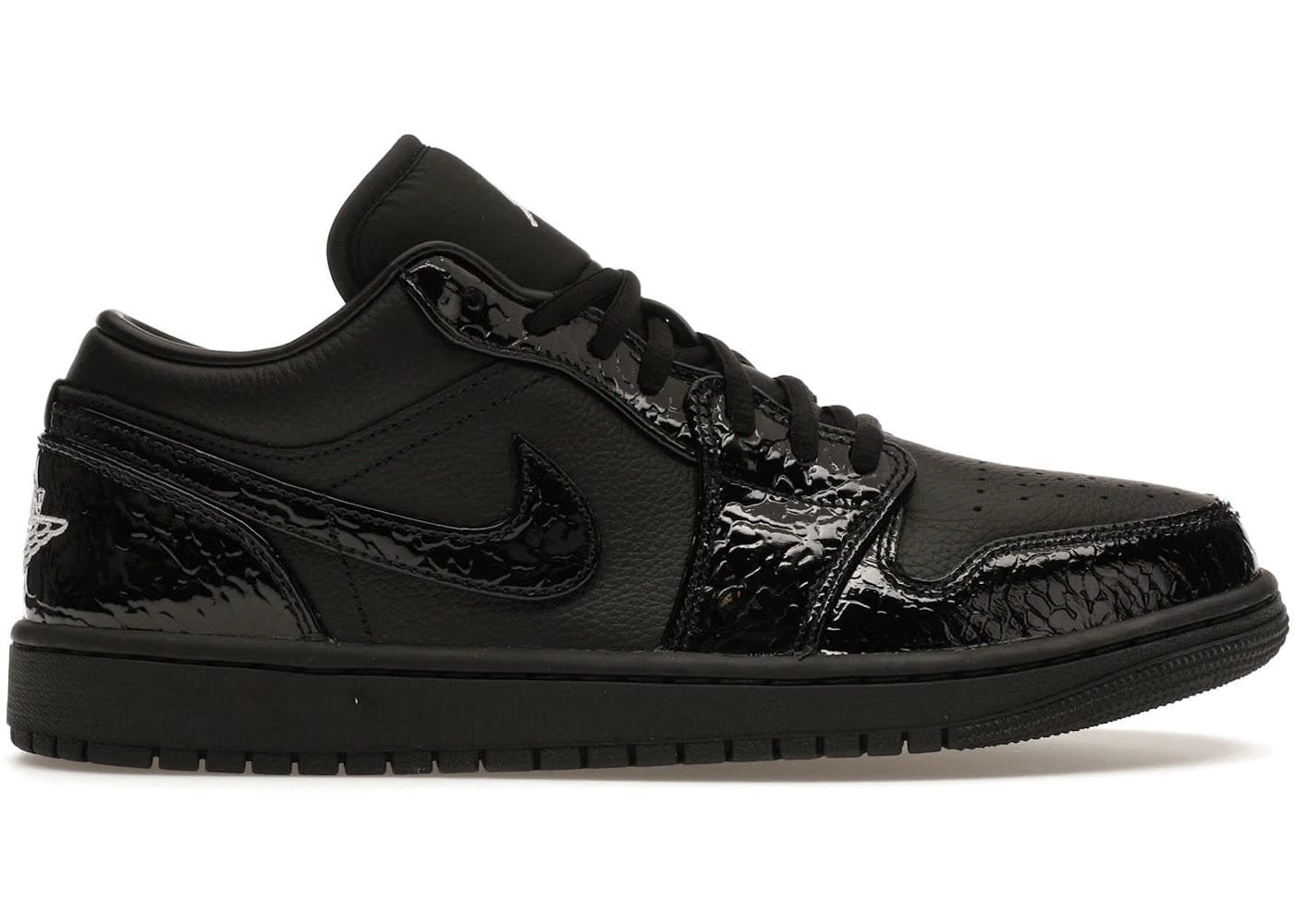 Jordan 1 Low Se Patent Elephant Black Womens