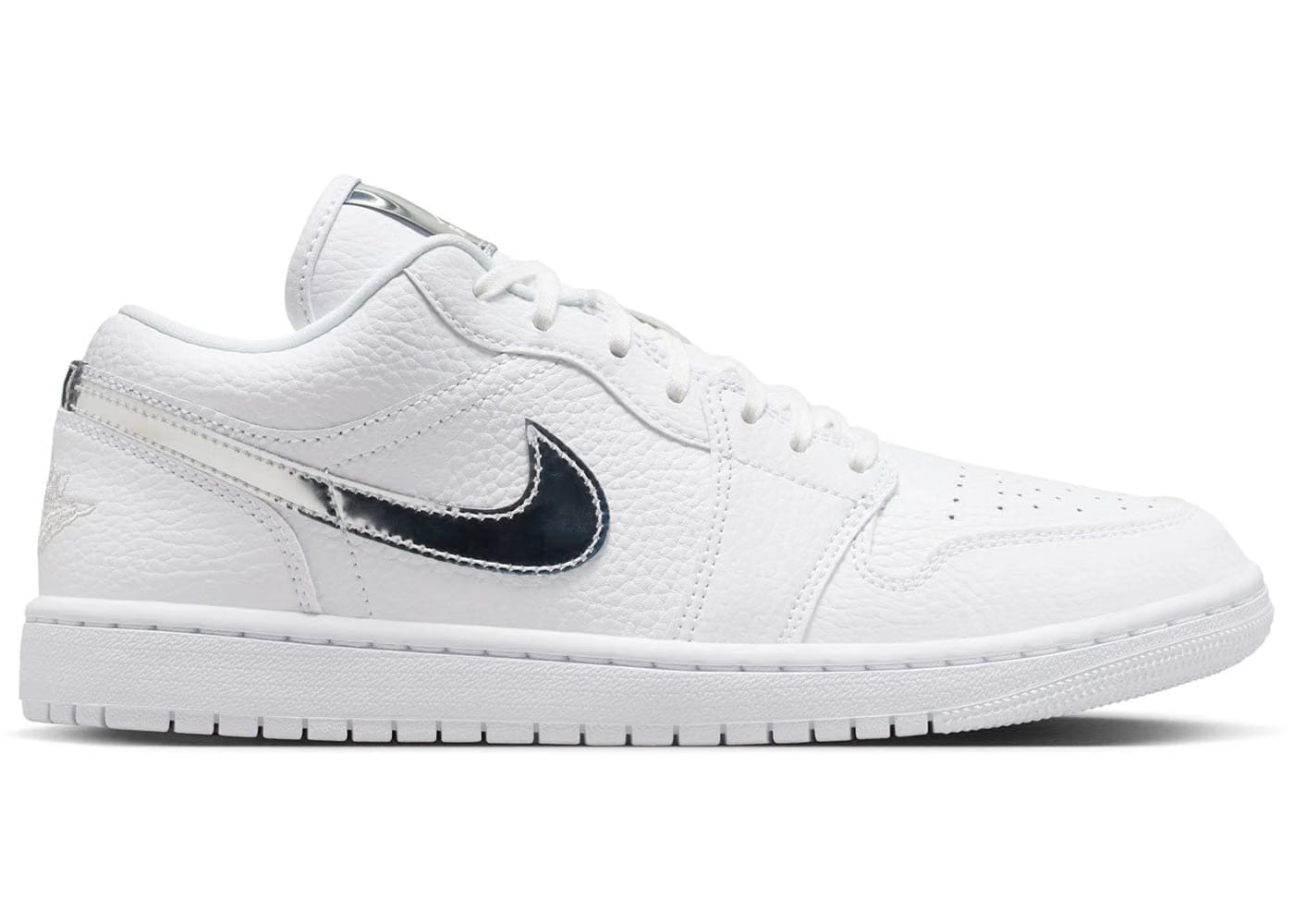Jordan 1 Low Se White Metallic Silver Womens