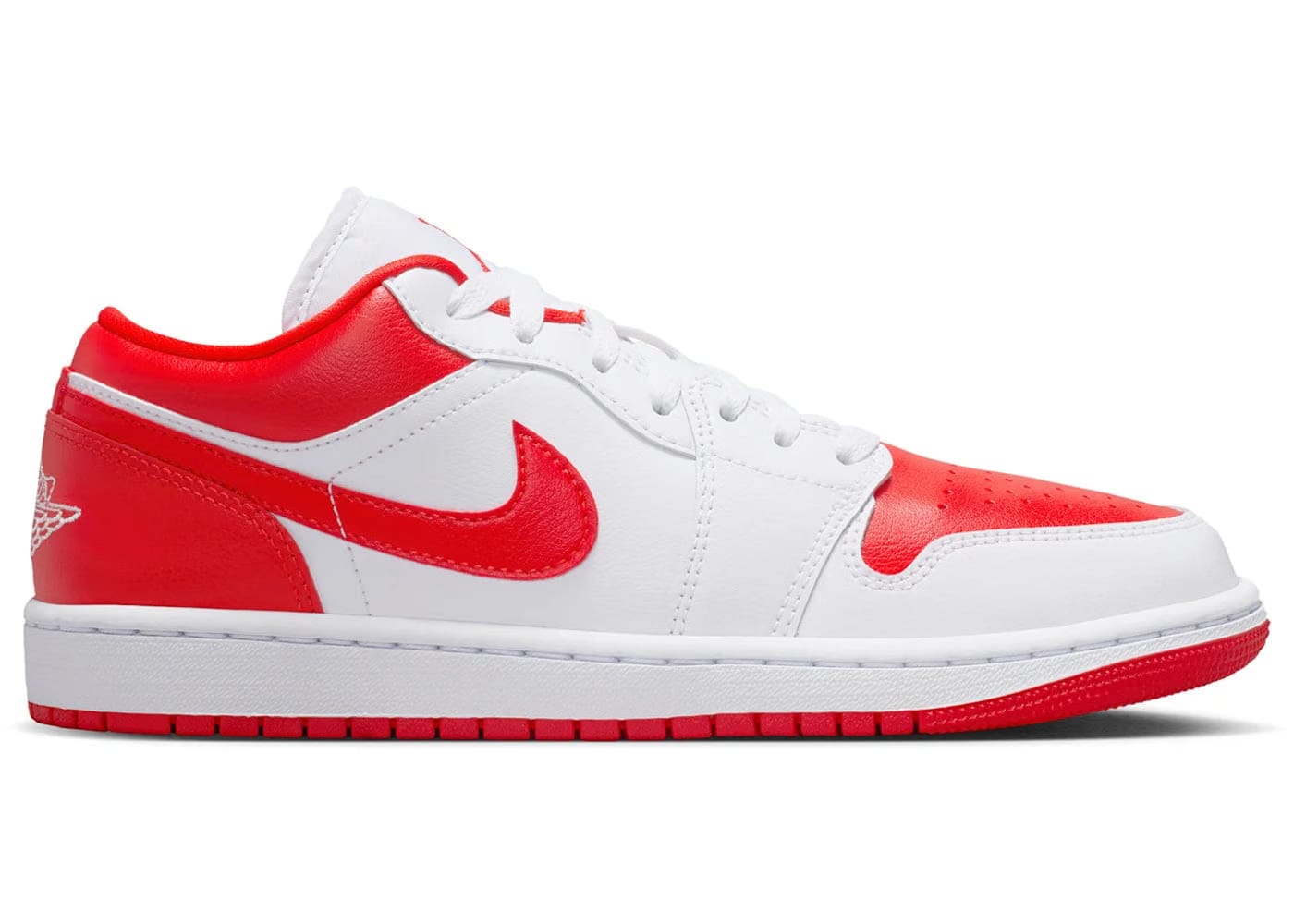 Jordan 1 Low White Chile Red Womens