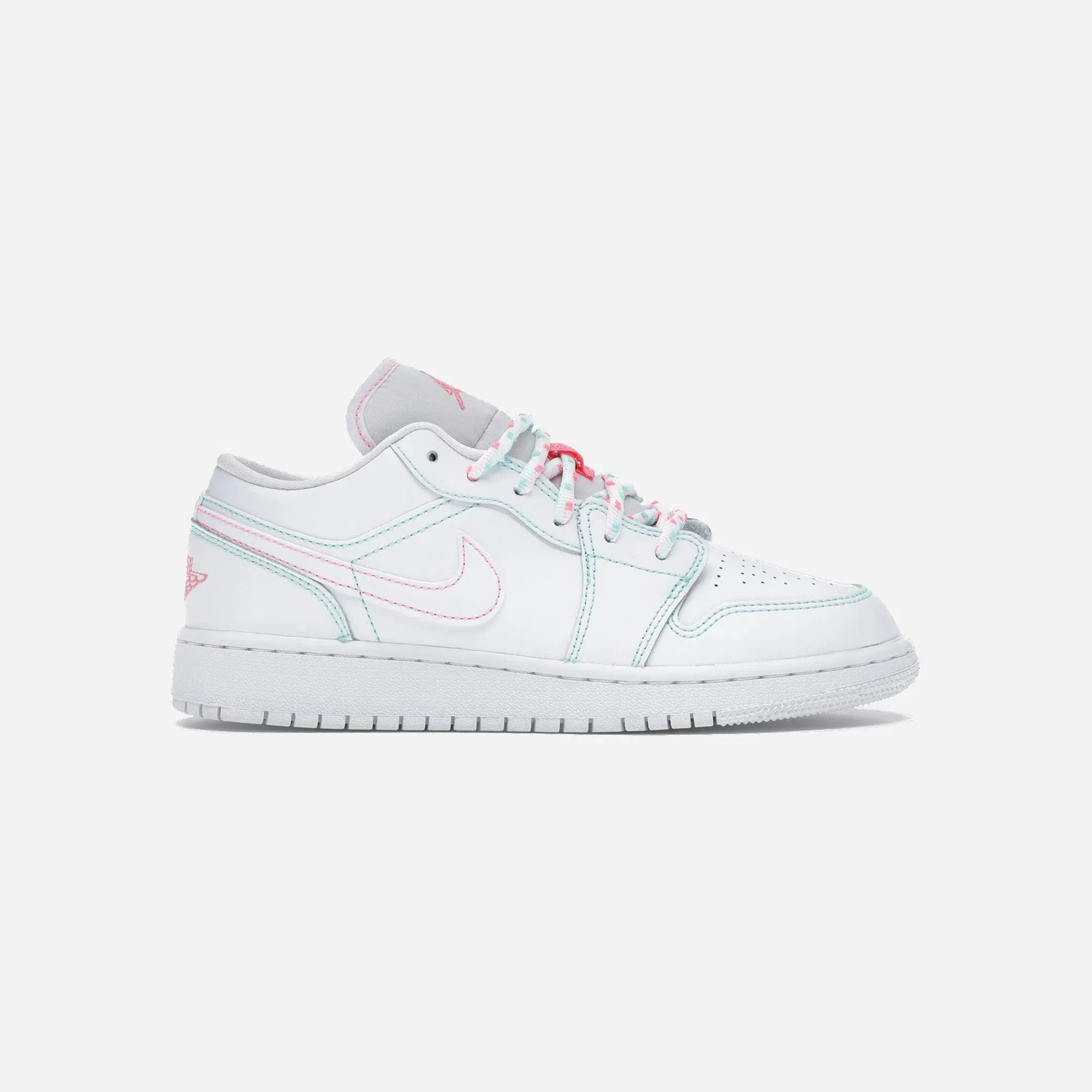Jordan 1 Low White Green Pink Gs