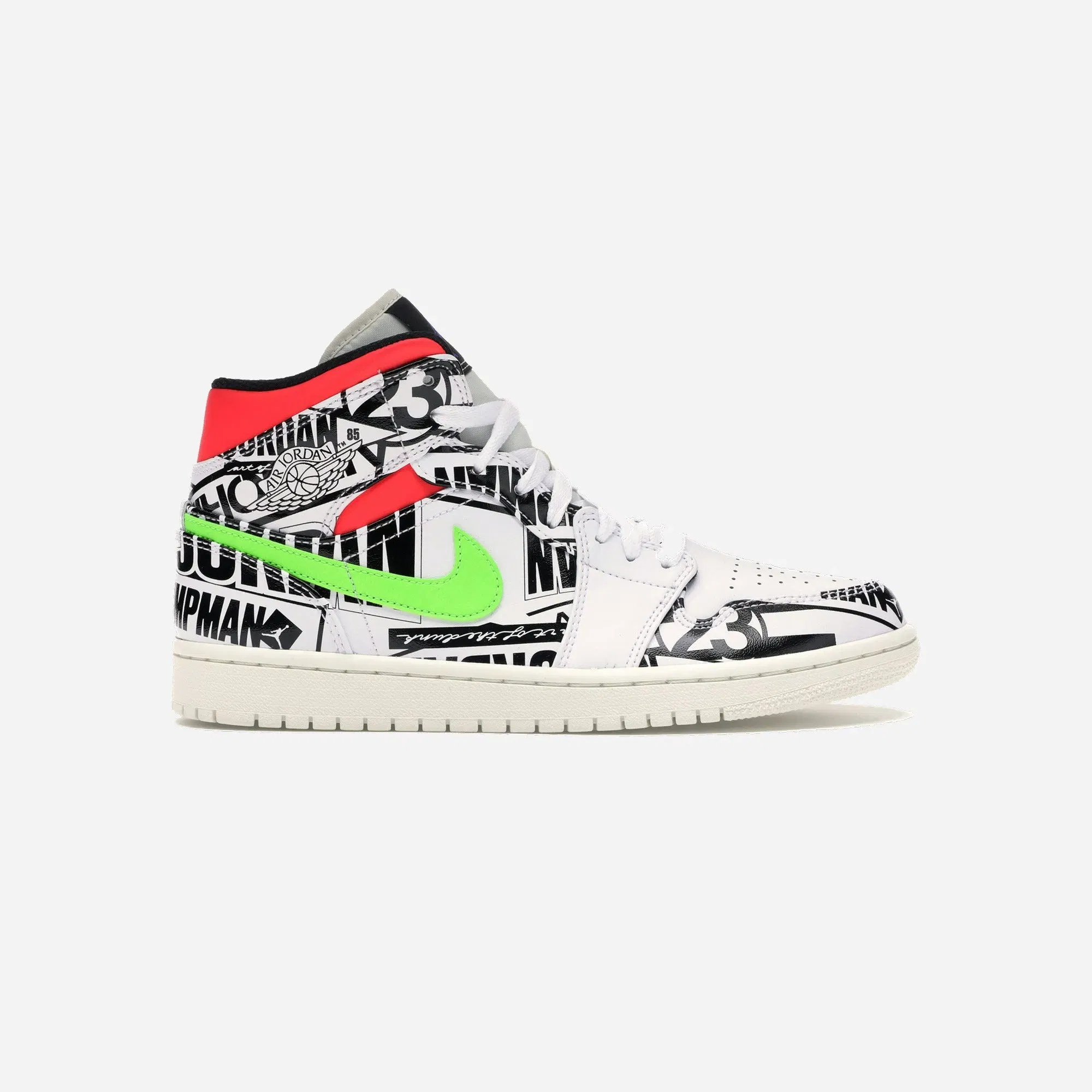 Jordan 1 Mid All Over Logos