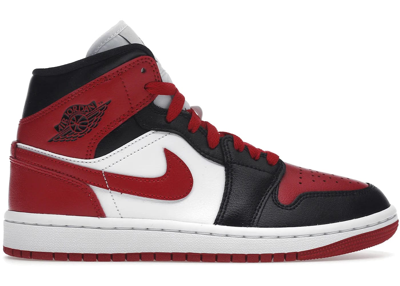 Jordan 1 Mid Alternate Bred Toe Womens
