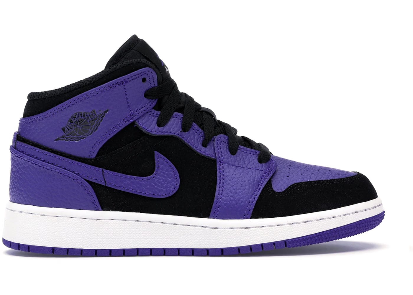 Jordan 1 Mid Black Dark Concord Gs