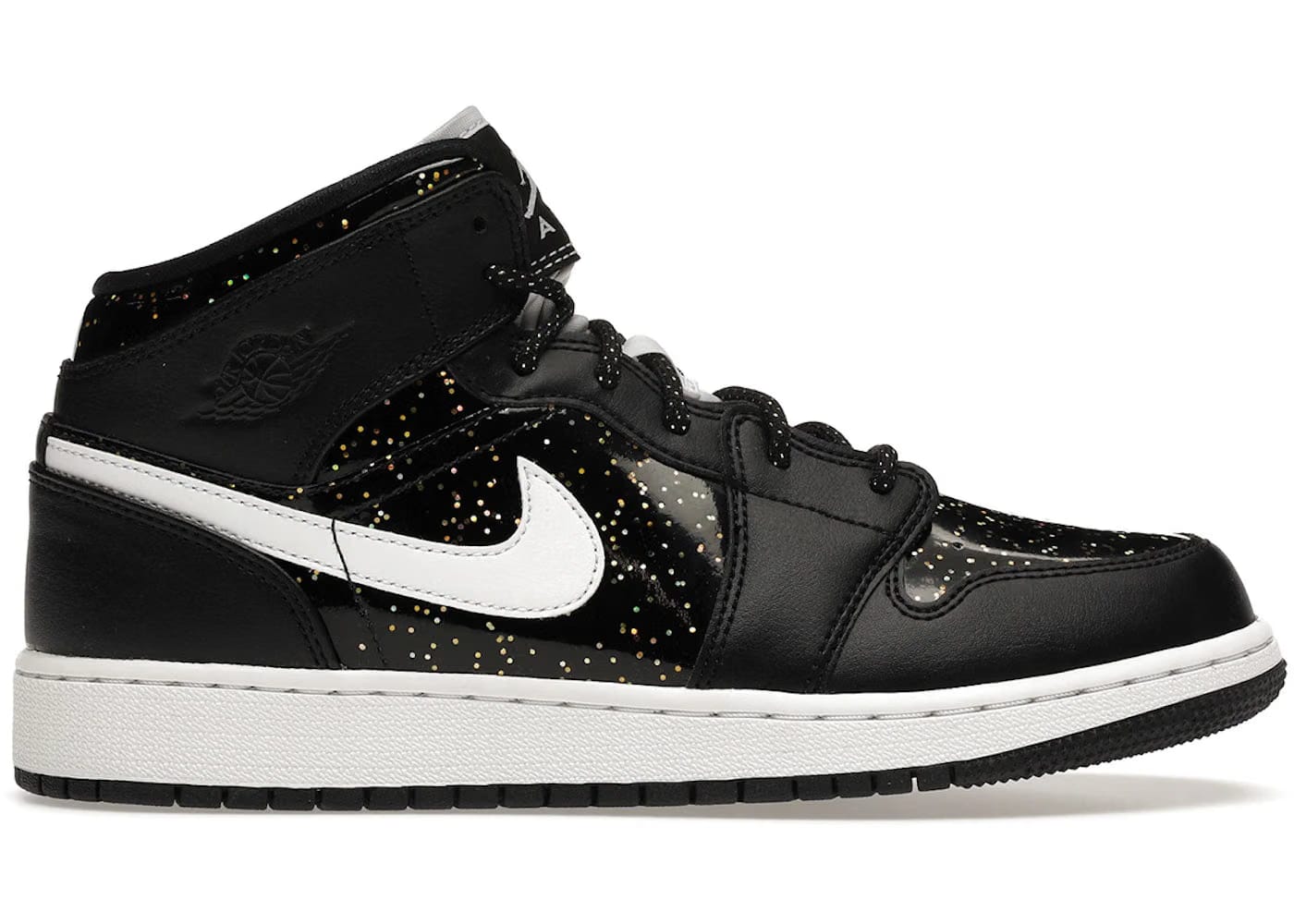 Jordan 1 Mid Black Speckle Gs