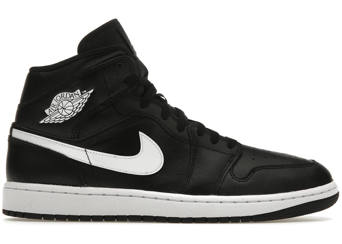 Jordan 1 Mid Black White Womens