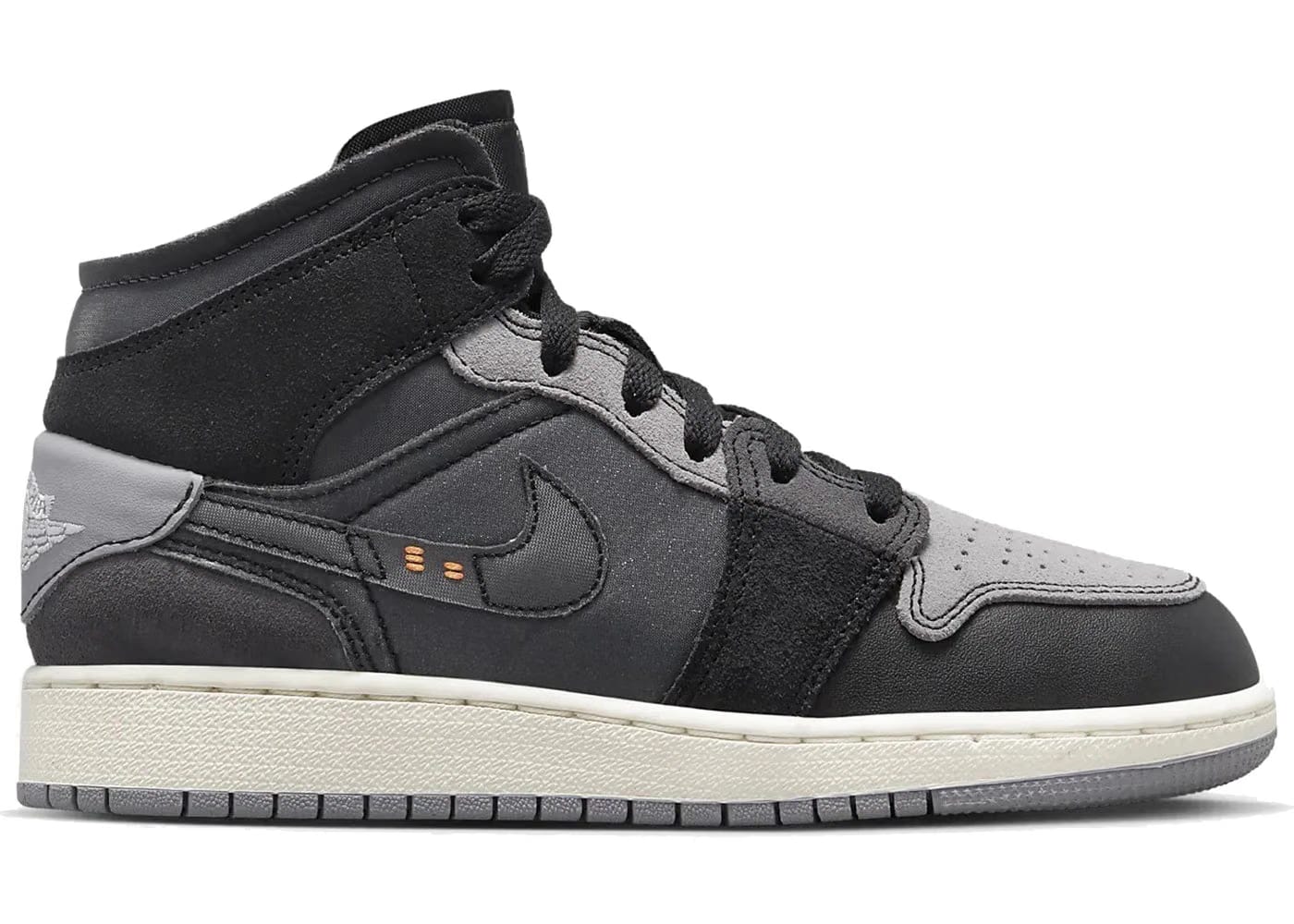 Jordan 1 Mid Craft Inside Out Black Gs