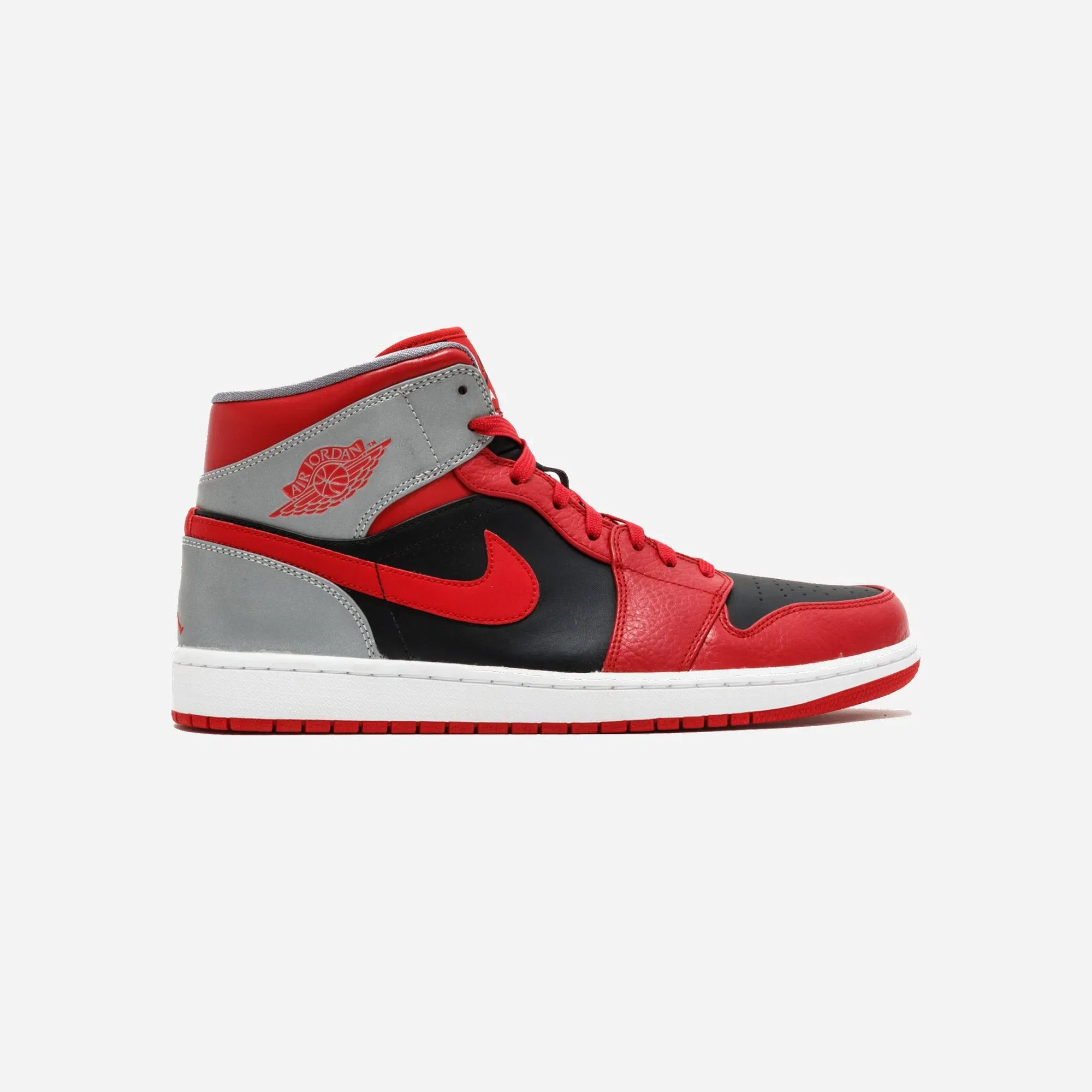 Jordan 1 Mid Fire Red Cement