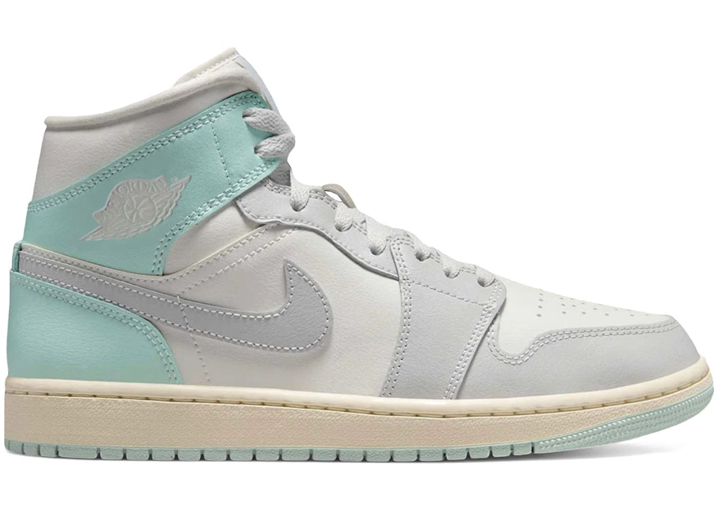Jordan 1 Mid Football Grey Igloo Womens