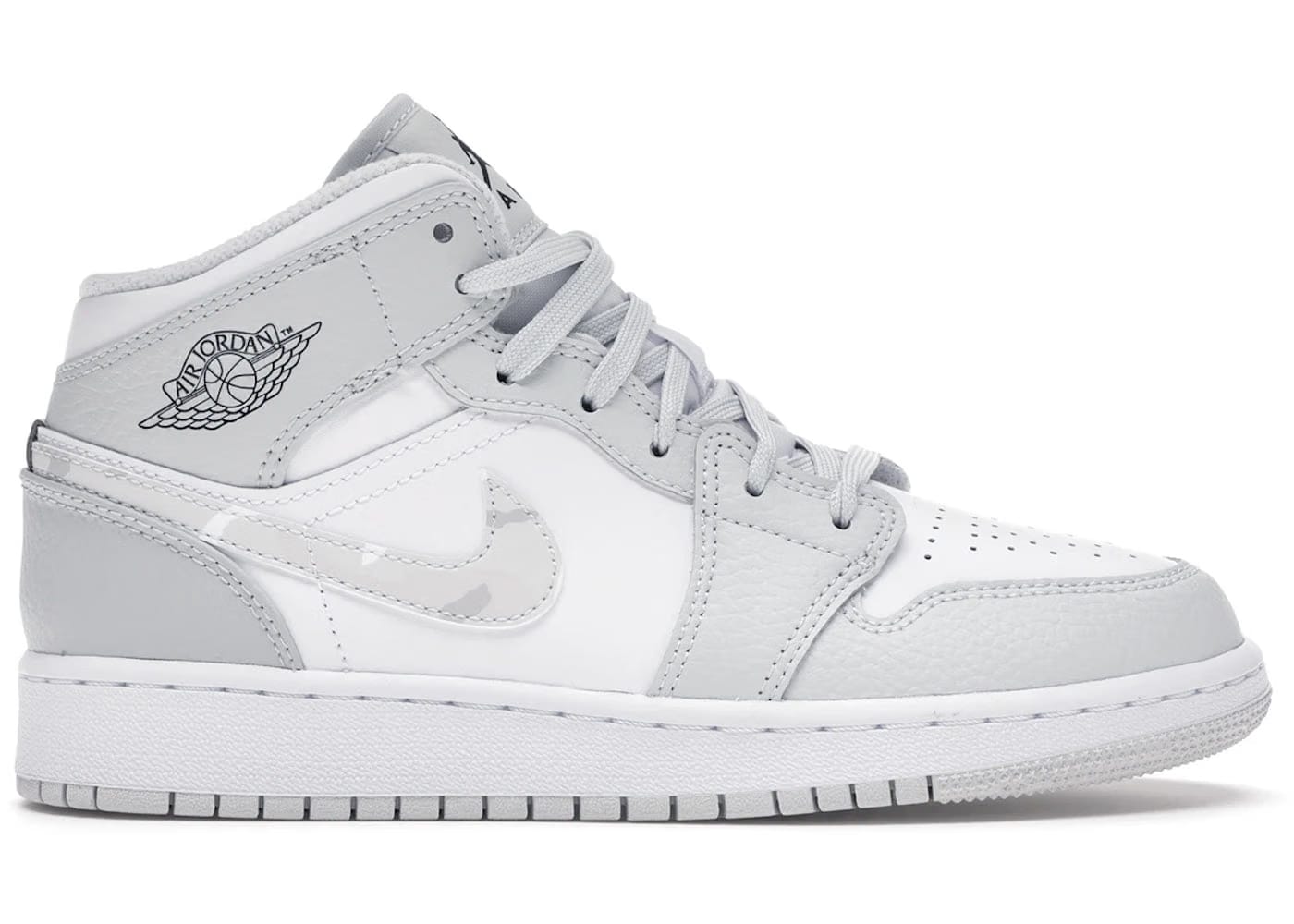 Jordan 1 Mid Grey Camo Gs