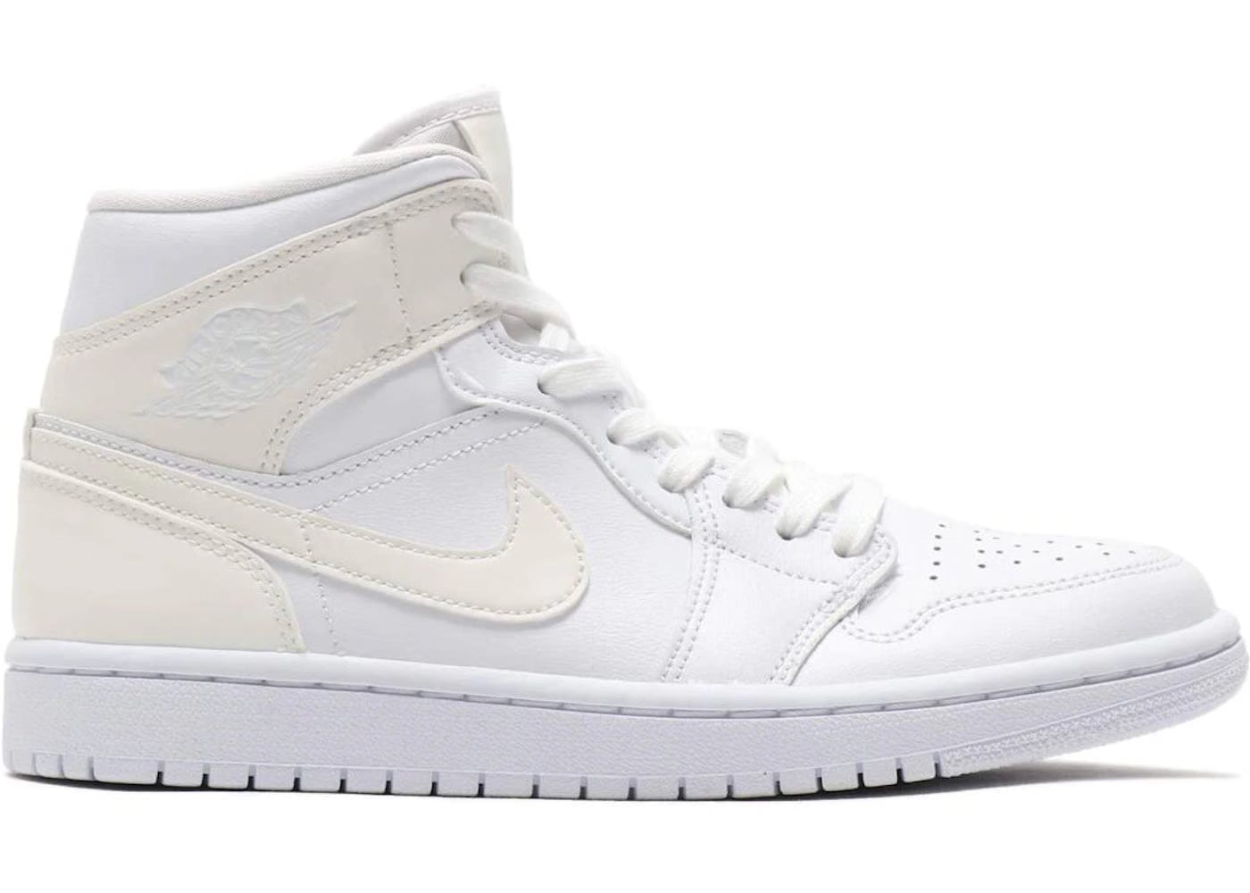 Jordan 1 Mid Ivory White Womens