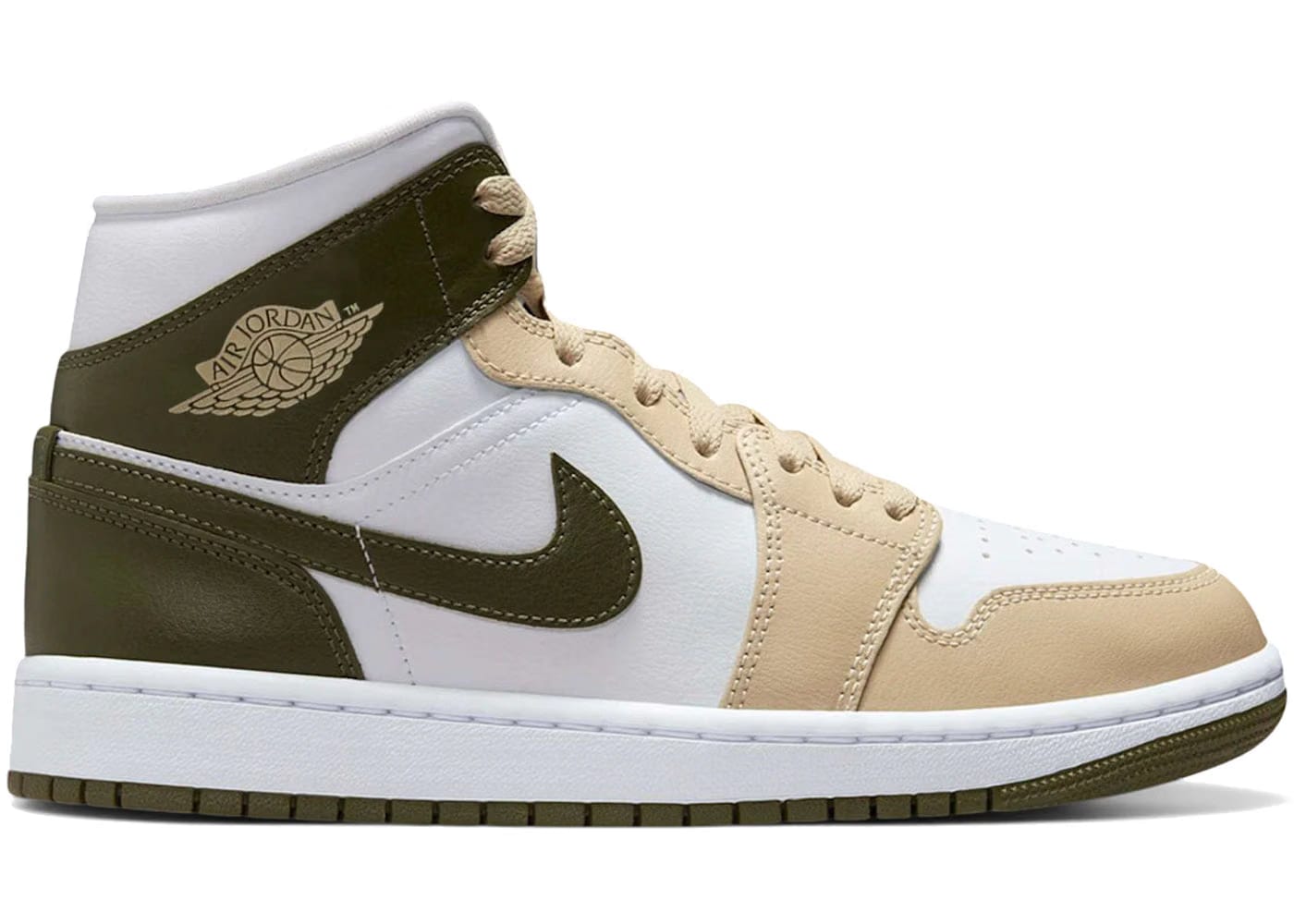 Jordan 1 Mid Military Drab Womens