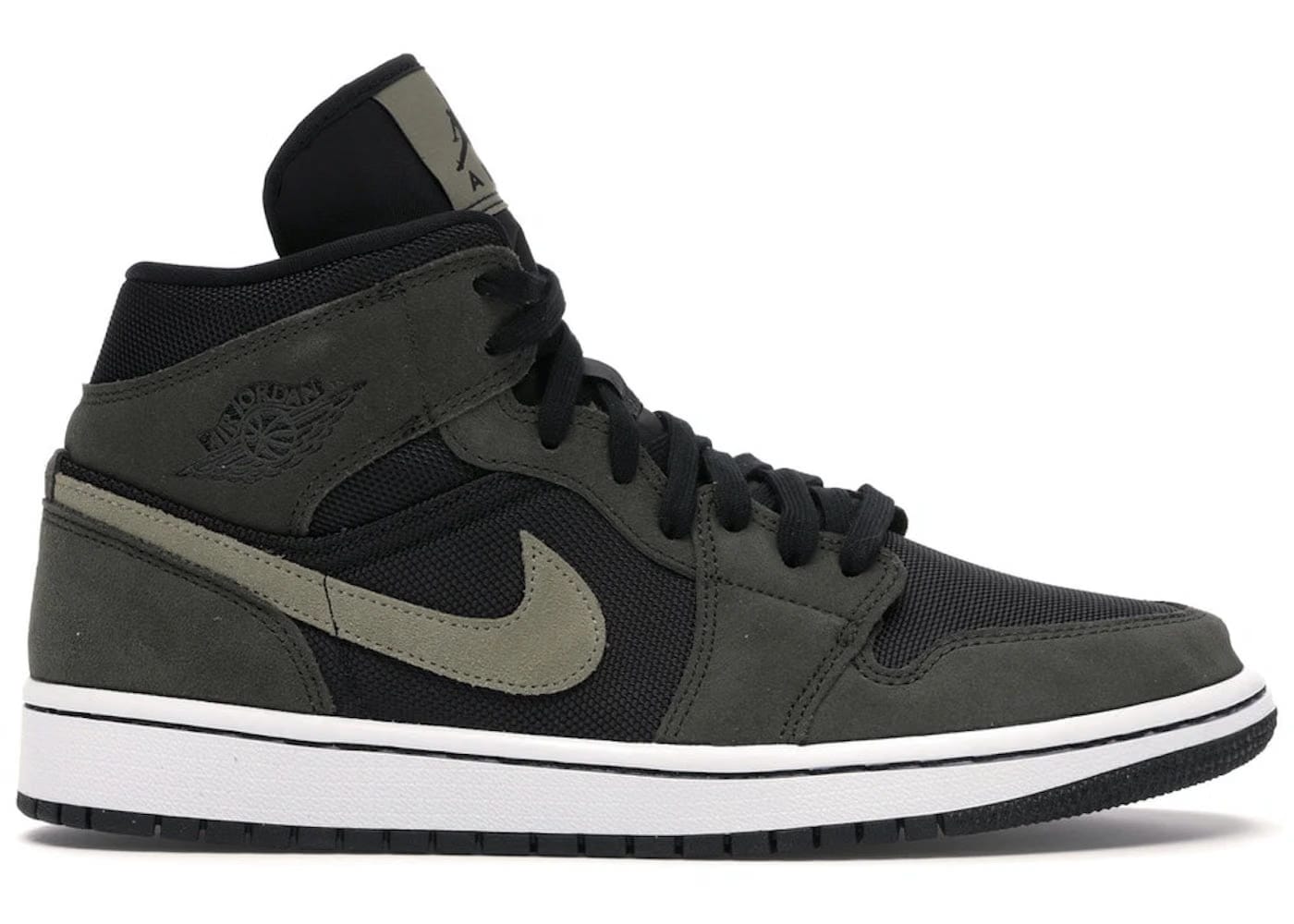 Jordan 1 Mid Military Olive Womens
