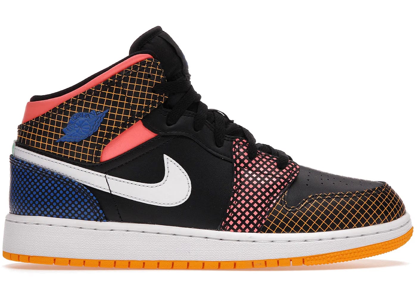 Jordan 1 Mid Mmd Multi-Color Grid Gs