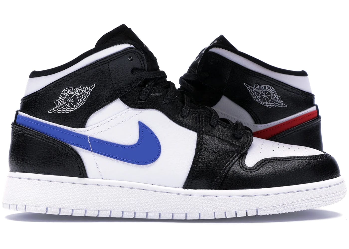 Jordan 1 Mid Multi-Color Swoosh Gs