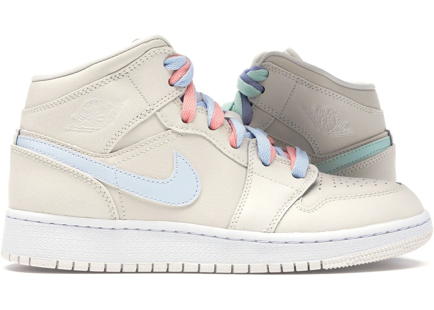 Jordan 1 Mid Multi-Color Swoosh Phantom Gs