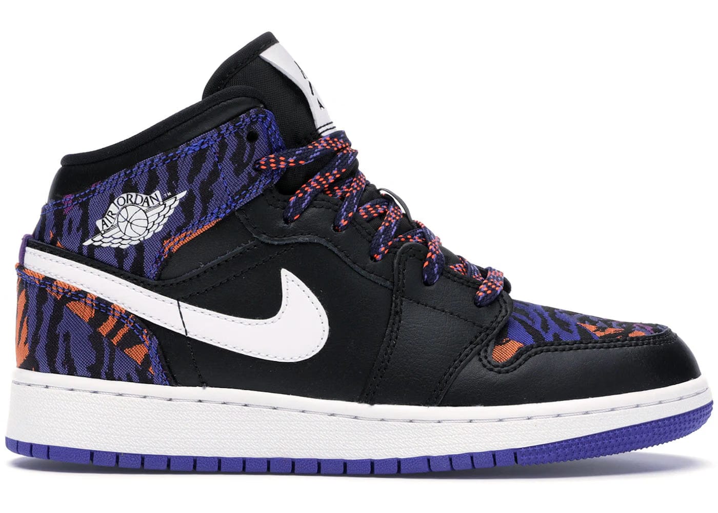 Jordan 1 Mid Multi-Color Tiger Stripe Gs